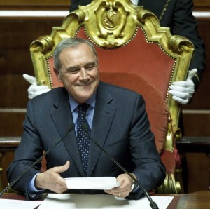 Il Presidente del Senato della Repubblica Pietro Grasso immagine internet