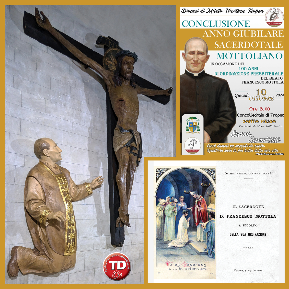 #tropeanite-Beato-Mottola-100-Anni-Ordinazione. 10-10-2024