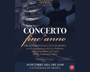 #tropeanite: L'orchestra di fiati Città di Tropea si esibirà il 30 dicembre 2024 alle ore 18:00.