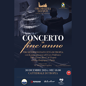 #tropeanite: L'orchestra di fiati Città di Tropea si esibirà il 30 dicembre 2024 alle ore 18:00.