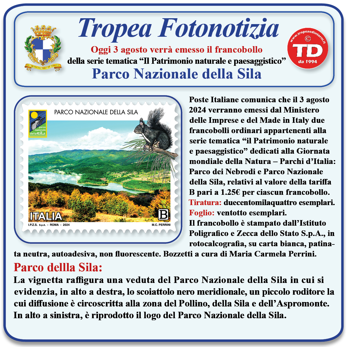 #tropeanite Fotonotizia 03 08 2024-Parco della Sila