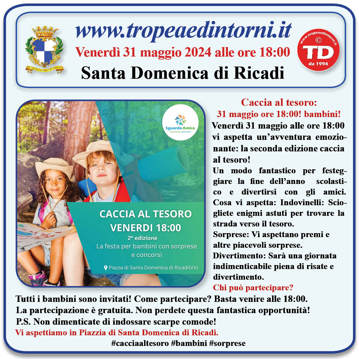#tropeanite Fotonotizia 28 05 2024 - Santa Domenica di Ricadi