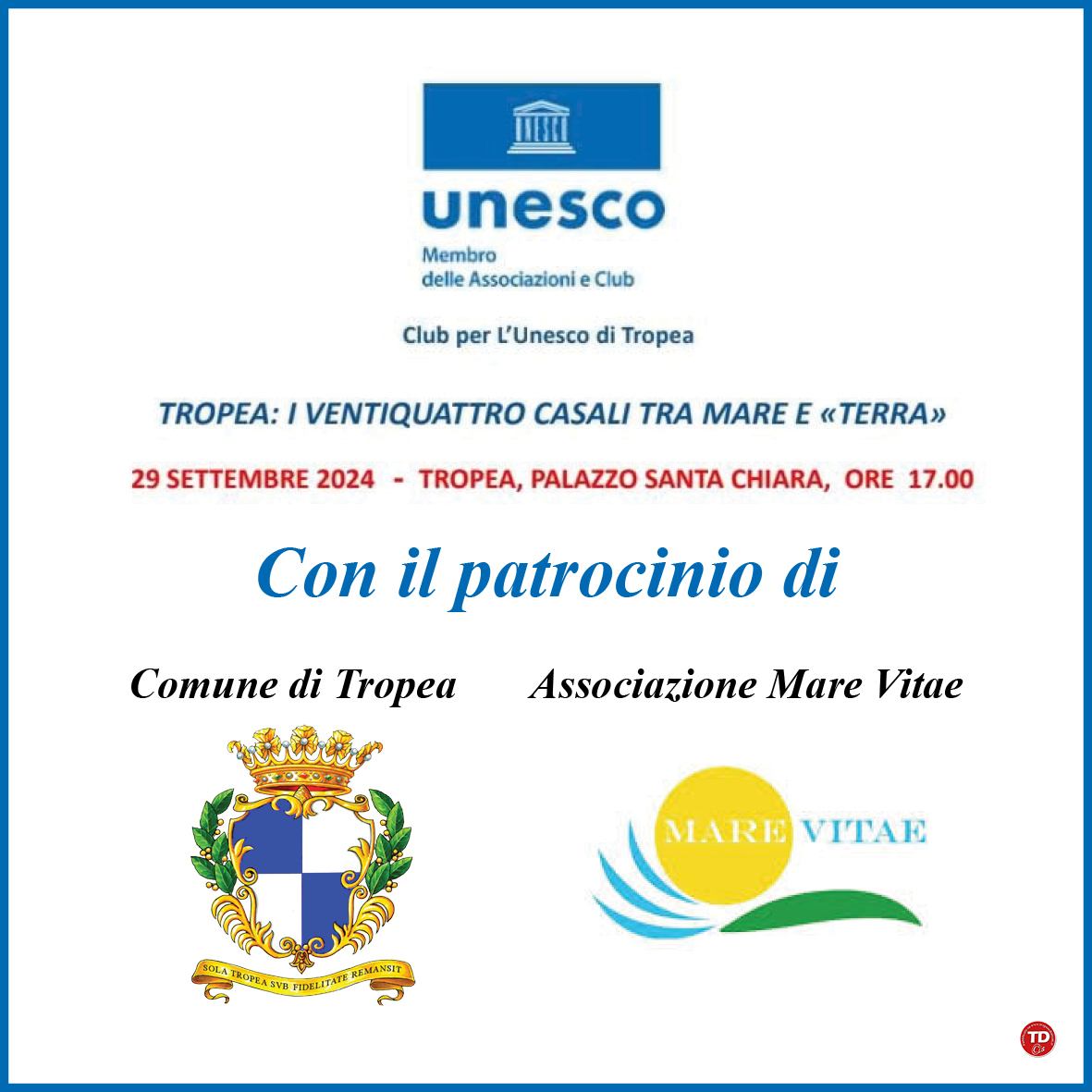 #tropeanite Unesco 29 09 2024